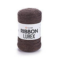 YarnArt RIBBON LUREX (Ріббон Люрекс) №736 коричневий (Пряжа з люрексом, нитки для в'язання)