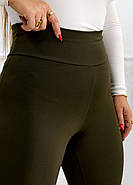 Утеплені легінси зі штрипками (р.L,XL-2XL,2XL-3XL), фото 5