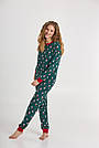 Піжама жіноча НОВОРІЧНА ELLEN на підчосі штани, кофта HAPPY SEASON 0782/13/02, фото 4