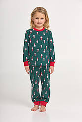 Піжама для дівчинки НОВОРІЧНА р.122-146 на підчосі ELLEN HAPPY SEASON 0682/01/02