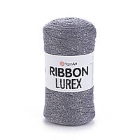 YarnArt RIBBON LUREX (Ріббон Люрекс) №737 сірий (Пряжа з люрексом, нитки для в'язання)