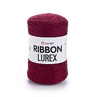 YarnArt RIBBON LUREX (Ріббон Люрекс) №739 червоний (Пряжа з люрексом, нитки для в'язання)