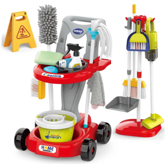 Іграшковий набір для прибирання 667-67 з візком 29 деталей.