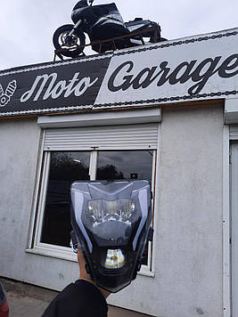 Фара у зборі МТ200-9, Musstang Region,Viper, Forte, Spark, Shineray, Geon, Loncin, Kayo, Kovi,