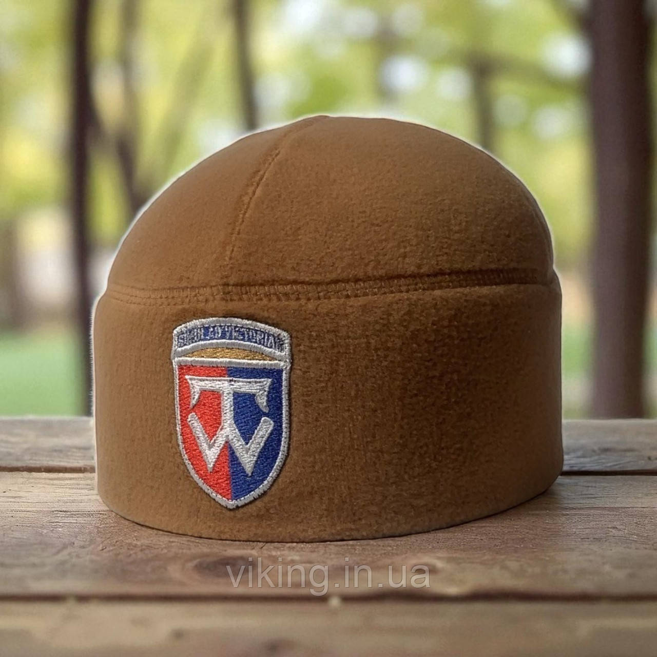Шапка фліс 58 ОМПБр (окрема мотопіхотна бригада) Койот, фото 1
