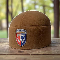 Шапка фліс 58 ОМПБр (окрема мотопіхотна бригада) Койот