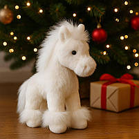 М’яка іграшка Кінь білий 25 см — плюшевий символ 2026 року, арт. C6104-1, фото 5