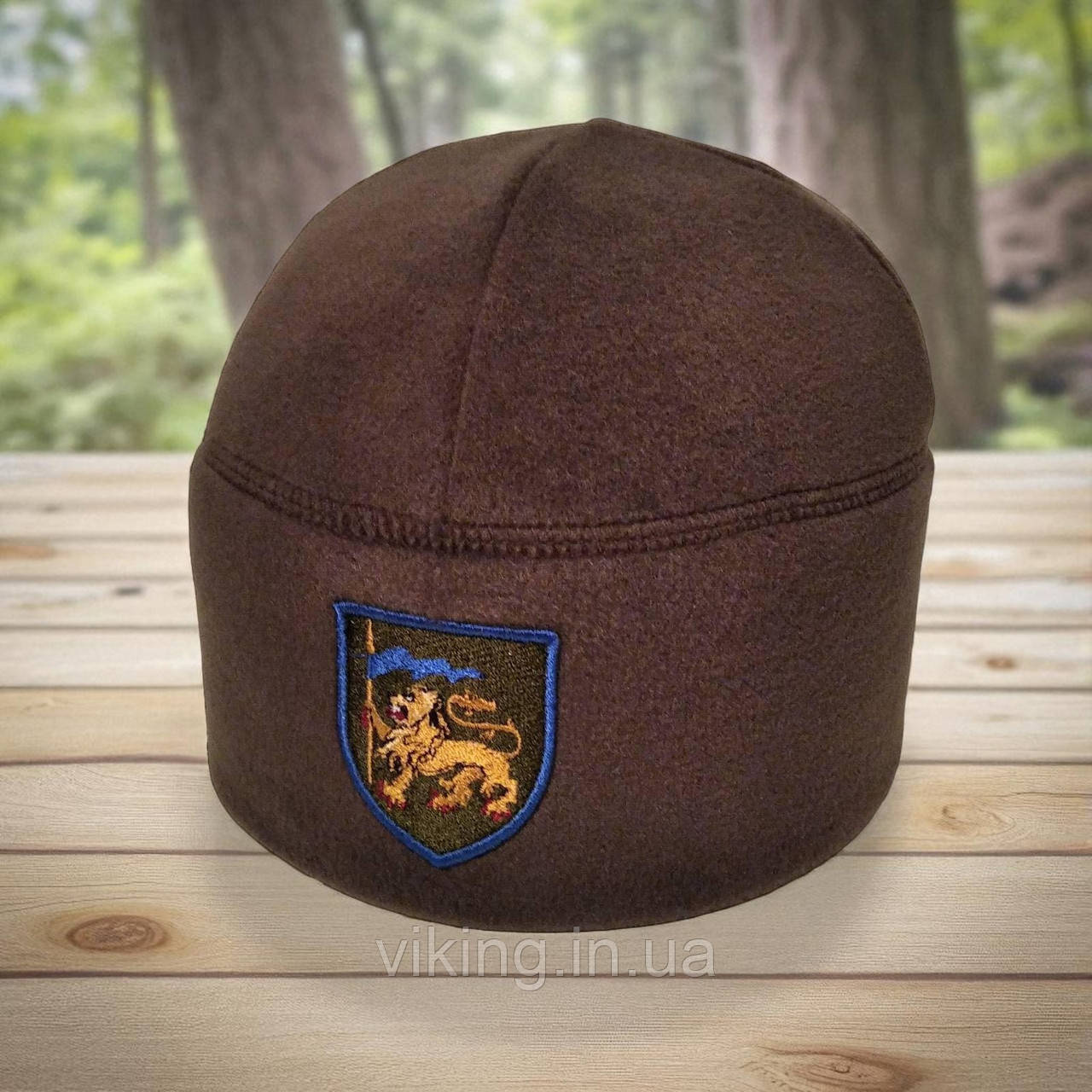 Шапка фліс 60 ОМБр (окрема механізована бригада) Хакі, фото 1