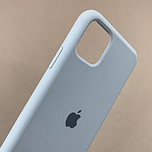 Чохол для iPhone 11 Pro Max силікон кейс чохол із закритим низом на телефон айфон 11 про макс блакитний h5p, фото 3