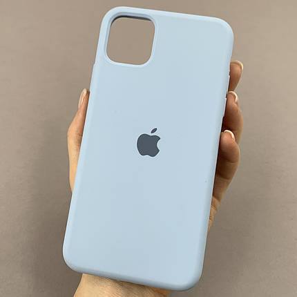 Чохол для iPhone 11 Pro Max силікон кейс чохол із закритим низом на телефон айфон 11 про макс блакитний h5p, фото 1