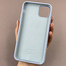 Чохол для iPhone 11 Pro Max силікон кейс чохол із закритим низом на телефон айфон 11 про макс блакитний h5p, фото 2