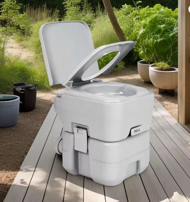 ТУРИСТИЧНИЙ ТУАЛЕТ з двома баками SEAFLO  20л  SFPT-20-01, фото 1