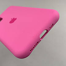 Чохол для iPhone 11 Pro силікон кейс чохол із закритим низом на телефон айфон 11 про малиновий h5p, фото 4
