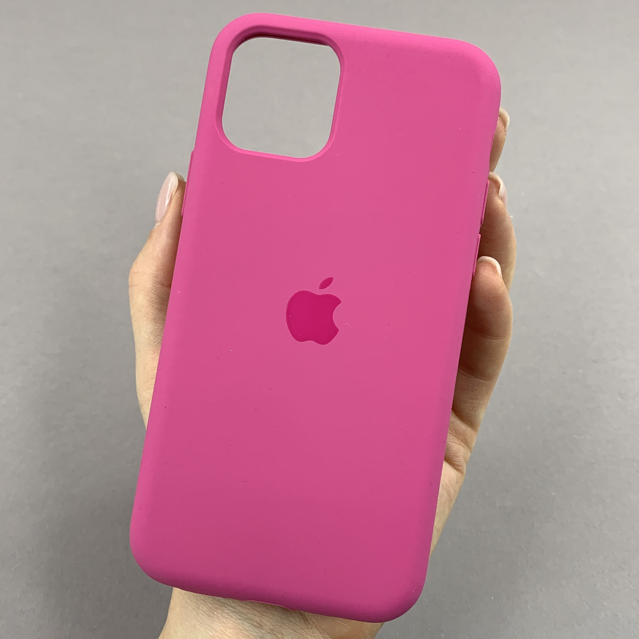 Чохол для iPhone 11 Pro силікон кейс чохол із закритим низом на телефон айфон 11 про малиновий h5p