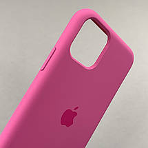 Чохол для iPhone 11 Pro силікон кейс чохол із закритим низом на телефон айфон 11 про малиновий h5p, фото 3