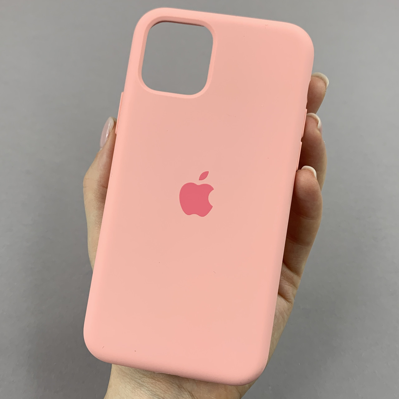 Чохол для iPhone 11 Pro силікон кейс чохол із закритим низом на телефон айфон 11 про рожевий h5p