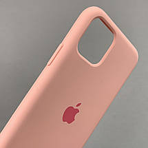 Чохол для iPhone 11 Pro силікон кейс чохол із закритим низом на телефон айфон 11 про рожевий h5p, фото 3