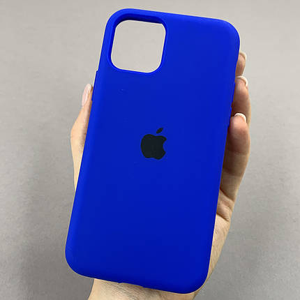 Чохол для iPhone 11 Pro силікон кейс чохол із закритим низом на телефон айфон 11 про синій h5p, фото 1