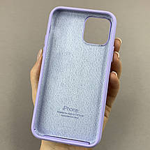 Чохол для iPhone 11 Pro силікон кейс чохол із закритим низом на телефон айфон 11 про бузковий h5p, фото 2