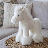 М’яка іграшка Кінь білий 25 см — плюшевий символ 2026 року, арт. C6104-1, фото 3