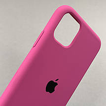 Чохол для iPhone 11 силікон кейс чохол із закритим низом на телефон айфон 11 малиновий h5p, фото 3