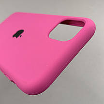 Чохол для iPhone 11 силікон кейс чохол із закритим низом на телефон айфон 11 малиновий h5p, фото 5