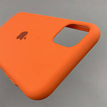 Чохол для iPhone 11 силікон кейс чохол із закритим низом на телефон айфон 11 помаранчевий h5p, фото 5