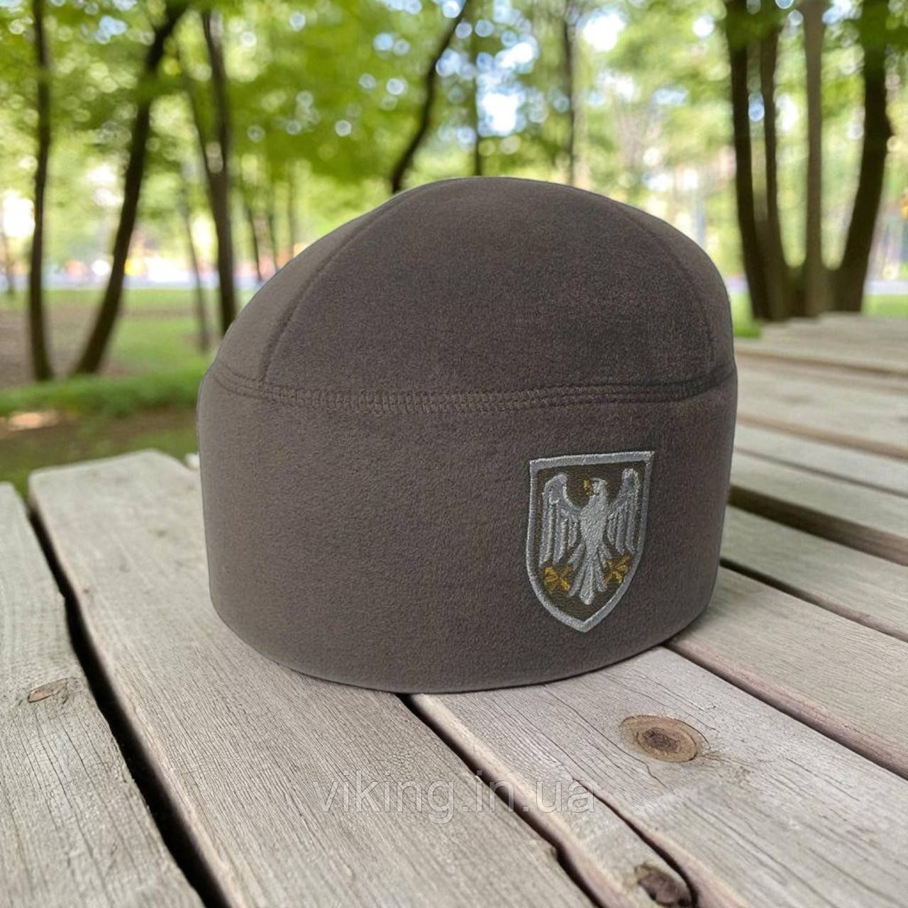 Шапка фліс 82 ОДШБр (окрема десантно-штурмова бригада) Хакі, фото 1