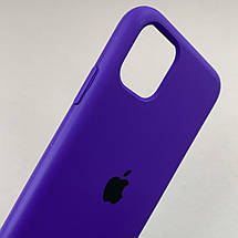 Чохол для iPhone 11 силікон кейс чохол із закритим низом на телефон айфон 11 темно-фіолетовий h5p, фото 3