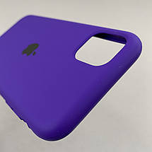 Чохол для iPhone 11 силікон кейс чохол із закритим низом на телефон айфон 11 темно-фіолетовий h5p, фото 5