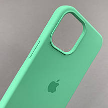 Чохол для iPhone 12 Pro Max силікон кейс чохол із закритим низом на телефон айфон 12 про макс м'ятний h5p, фото 3