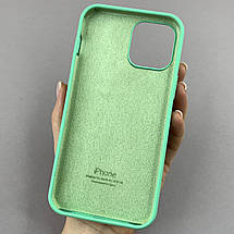 Чохол для iPhone 12 Pro Max силікон кейс чохол із закритим низом на телефон айфон 12 про макс м'ятний h5p, фото 2