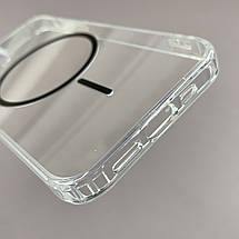 Чохол для iPhone 12 Pro прозорий чохол із чорним MagSafe на айфон 12 про w01k, фото 3