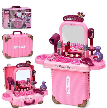 Трюмо 3в1 з аксесуарами іграшковий косметичний столик для маленьких модниць, фото 1