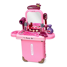 Трюмо 3в1 з аксесуарами іграшковий косметичний столик для маленьких модниць, фото 2