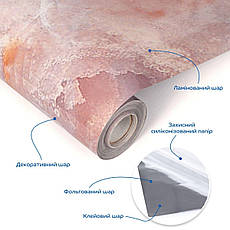 Плівка самоклеюча | 60см x 10м | водостійка | ПВХ матеріал | глянцева | легка у застосуванні | PREMIUM, фото 2