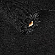 Самоклеюча плитка під ковролін | 600×3000 мм | водостійка, гнучка, у рулоні | чорний колір | легкий монтаж | PREMIUM