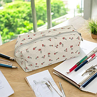 Стильный и элегантный цветочный пенал, идеально подходящий для очаровательной косметички для девочек