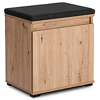 Тумба для взуття 50 см PARMA дуб артизан / графит 50х36х53,5  (MEBEL ELIT) W.PARMA/80/DA/SZAFK