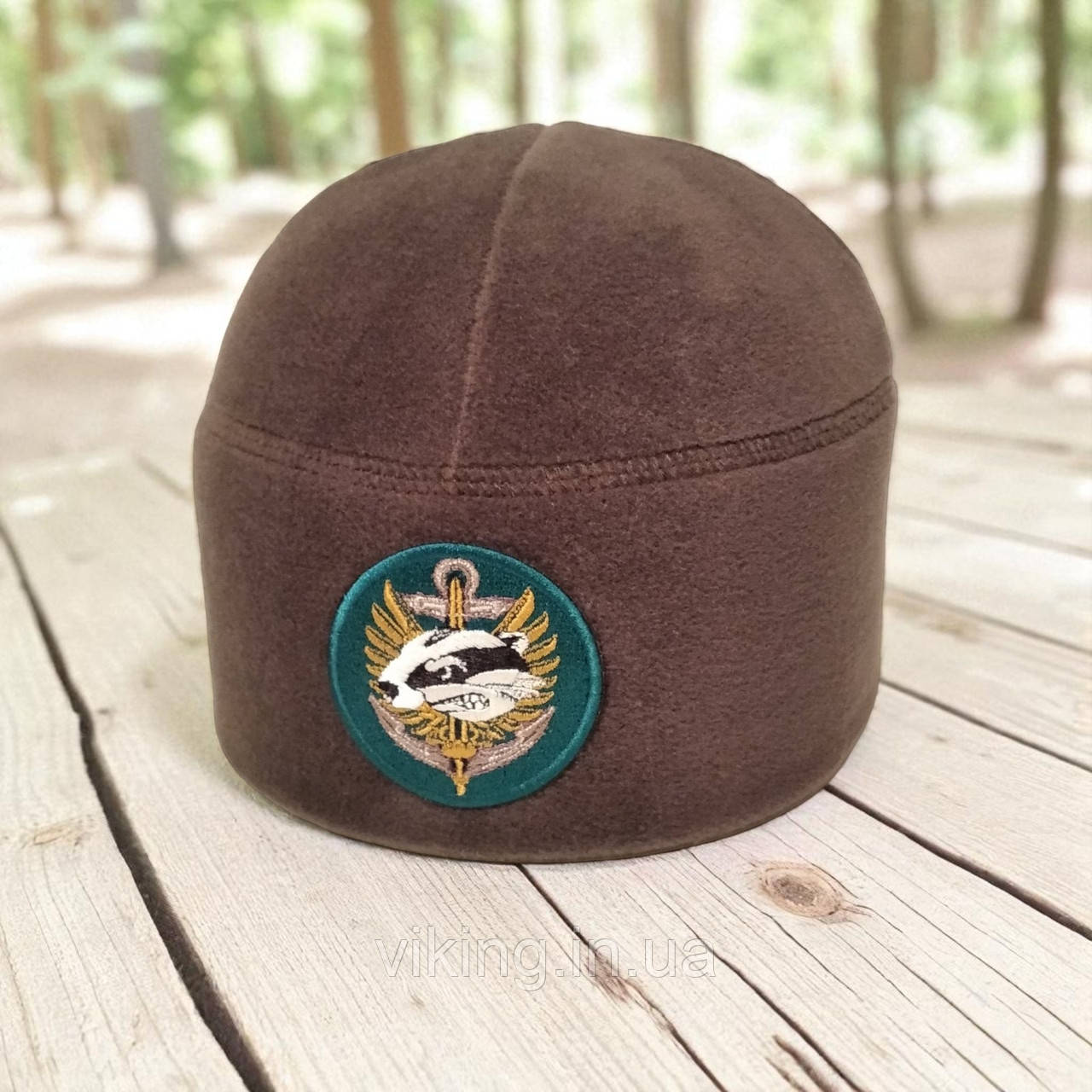 Шапка фліс 503 ОБМП (окремий батальйон морської піхоти) Хакі, фото 1