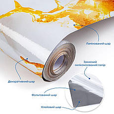 Плівка самоклеюча | 60см x 10м | водостійка | ПВХ матеріал | універсальна | PREMIUM, фото 2