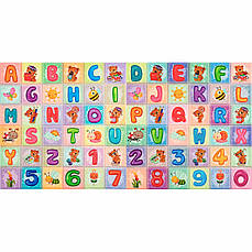 Набір панелей стінових 3D | 700×1400×4 мм | Абетка | самоклеючі | водостійкі | декоративні | PREMIUM