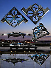 Дитячий радіокерований дрон-самоліт BombersFly 360 з LED-підсвіткою і 2 акумуляторами, фото 2