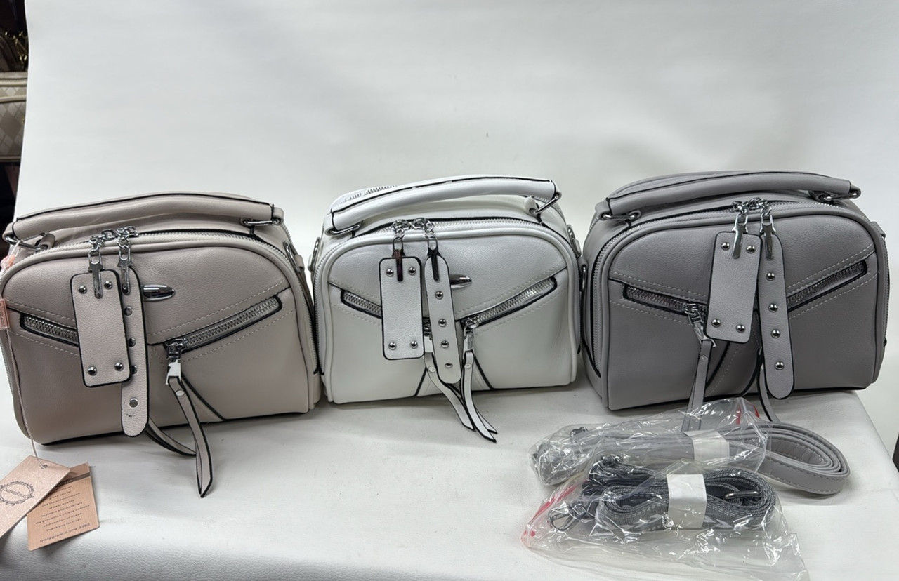 Сумка жіноча крос-боді на блискавці з довгим ремінцем у різних кольорах Liza, фото 1