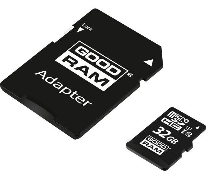 Картка пам'яті MicroSDHC 32GB UHS-I Class 10 Goodram + SD-adapter, фото 1