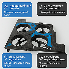 Дитячий радіокерований дрон-самоліт BombersFly 360 з LED-підсвіткою і 2 акумуляторами, фото 3