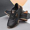 Зимові чоловічі шкіряні черевики, кросівки чорні утеплені з натуральної шкіри на хутрі на зиму для чоловіків, розмір 40-45, фото 7