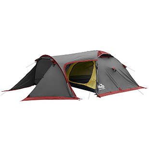 Намет Tramp Cave 3 (V2) сірий/червоний (TRT-021)