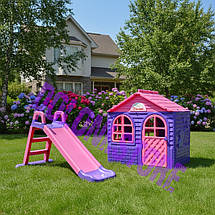 Детская площадка Doloni Base Small, детский домик + горка (BaseMM-1005), фото 2