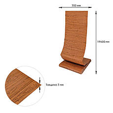 Самоклеюча 3D панель під дерево | 1960×700×3 мм | декоративна, водостійка | МДФ | легкий монтаж | PREMIUM, фото 4